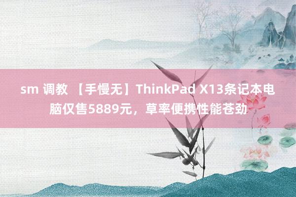 sm 调教 【手慢无】ThinkPad X13条记本电脑仅售5889元，草率便携性能苍劲